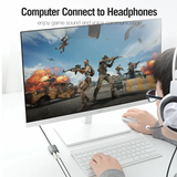  Cáp Chuyển Từ USB A to 3.5mm VENTION CDK (USB to 2*3.5mm) 