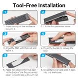  Box Đựng Ổ Cứng Di Động SSD M.2 NVMe & SATA KPL (USB 3.2 Gen 2-C, with Heat Sink, 2230/2242/2260/2280) 