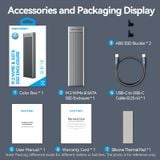  Box Đựng Ổ Cứng Di Động SSD M.2 NVMe & SATA KPL (USB 3.2 Gen 2-C, with Heat Sink, 2230/2242/2260/2280) 