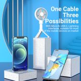 Cáp Sạc Nhanh 3-in-1 MFi USB to M+L+C VENTION CQJ (2.4A, Fast Charging) 