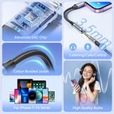  Cáp Chuyển Âm Thanh Lightning to 3.5mm VENTION BMB (Male to Female, 48KHz@16bit, DAC Chip) 