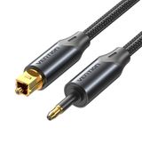  Cáp Quang Audio Toslink to Mini Toslink VENTION BKC (Hi-Fi Sound Quality, support Dolby Digital/DTS/PCM/5.1 Surround Sound) 