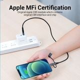  Cáp Sạc Nhanh 3-in-1 MFi USB to M+L+C VENTION CQJ (2.4A, Fast Charging) 