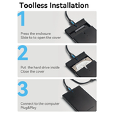  Box Đựng Ổ Cứng 2.5 Inch USB3.0 VENTION KPA (5Gbps, SATA III) 