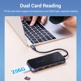  HUB Chuyển Đổi Đa Năng 10-in-1 VENTION TFG (Type C to 1*HDMI, 1*Type-C PD, 1*VGA, 1*RJ45 Gigabit Ethernet, 2*USB3.0, 2*USB2.0, SD/TF) 