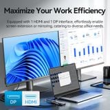  Hub Mở Rộng Kết Nối Đa Năng VENTION TQUHB (Type-C to DP/HDMI/USB3.0*2/USB2.0/RJ45/SD/TF/PD) 