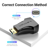  Bộ chuyển Mini HDMI Male to HDMI Female VENTION AISB0 (4K@60Hz, Bi-Directional) 