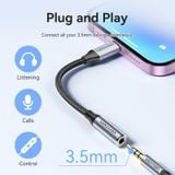  Cáp Chuyển Âm Thanh Lightning to 3.5mm VENTION BMB (Male to Female, 48KHz@16bit, DAC Chip) 