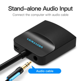  Đầu Chuyển VGA to HDMI 1080p VENTION ACN (1080p@60Hz, with 3.5mm, Power Supply Port) 