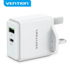  Củ Sạc Nhanh 2 Cổng A+C 20W VENTION FBB 
