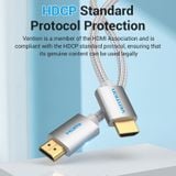  Cáp HDMI2.0 VENTION AAB 4K@60Hz (4K*2K@60Hz, Immersive 3D Visuals, HDR Support, Audio-Video Sync Output, Lag-Free, Flicker-Free Experience, HDCP Standard) 