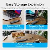  Box Đựng Ổ Cứng Di Động SSD M.2 NVMe & SATA KPL (USB 3.2 Gen 2-C, with Heat Sink, 2230/2242/2260/2280) 