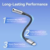  Cáp Chuyển Âm Thanh Lightning to 3.5mm VENTION BMB (Male to Female, 48KHz@16bit, DAC Chip) 