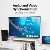  Cáp DisplayPort1.2 4K VENTION HAC (4K/144Hz, 21.6Gbps, Support 3D) 