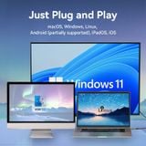  Cáp Chuyển Type-C to DP 8K Bi-Directional VENTION CRG (8K@60Hz/4K@240Hz, Thunderbolt 3/4, 32.8Gbps, 10 Bit, HDCP2.3, Dynamic HDR, Male to Female) 