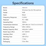  Micro Không Dây USB-C VENTION NCB (32kHz, 26Hrs, One paring Two, 50m, Bộ 2 cái) 