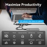  Hub Mở Rộng Kết Nối Đa Năng 5-in-1 VENTION CHS/CHY (0.15m, USB/Type-C to USB-C 3.2 Gen2*2, USB-A 3.2 Gen2*2, USB-C 5V/3A, 10Gbps) 