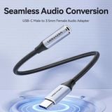  Jack Chuyển Âm Thanh Type-C to 3.5mm VENTION BID (Male to Female, DAC Chip, OMTP&CTIA, 96KHz@16bit, SNR 92dB, 0.1m) 