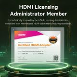  Cáp HDMI2.1 VENTION ALO 8K@60Hz (8K@60Hz, 4K*2K@240Hz/144Hz/120Hz, 48Gbps, Static / Dynamic HDR, VRR, QMS, QFT, ALLM, eARC, 12-bit Color Depth, Ultra Thin, 2m) 