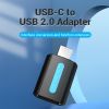  Đầu chuyển USB OTG Type-C to USB2.0 VENTION CDT (480Mbps, Male to Female, 3A) 