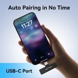  Micro Không Dây USB-C with Charging Case VENTION NCA (48kHz, 7Hrs, One paring Two, 300m, Bộ 2 cái) 