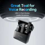  Micro Không Dây USB-C with Charging Case VENTION NCA (48kHz, 7Hrs, One paring Two, 300m, Bộ 2 cái) 