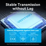  Hub Mở Rộng Kết Nối Đa Năng 5-in-1 VENTION CHS/CHY (0.15m, USB/Type-C to USB-C 3.2 Gen2*2, USB-A 3.2 Gen2*2, USB-C 5V/3A, 10Gbps) 