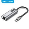  Cáp chuyển đổi USB-C to cổng mạng LAN Gigabit Ethernet VENTION CFNHB (1Gbps, Aluminum Alloy Type) 