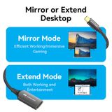  Cáp Chuyển Type-C to DP 8K Bi-Directional VENTION CRG (8K@60Hz/4K@240Hz, Thunderbolt 3/4, 32.8Gbps, 10 Bit, HDCP2.3, Dynamic HDR, Male to Female) 