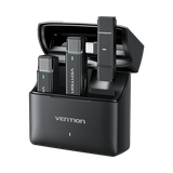  Micro Không Dây USB-C with Charging Case VENTION NCA (48kHz, 7Hrs, One paring Two, 300m, Bộ 2 cái) 