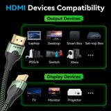  Cáp HDMI2.1 VENTION ALO 8K@60Hz (8K@60Hz, 4K*2K@240Hz/144Hz/120Hz, 48Gbps, Static / Dynamic HDR, VRR, QMS, QFT, ALLM, eARC, 12-bit Color Depth, Ultra Thin, 2m) 