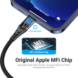  Cáp Sạc MFi USB to Lightning VENTION LAB (2.4A) 