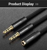  Dây cáp âm thanh chất lượng cao AUX Audio 2 in 1 VENTION BBL (1M, AUX Cable 3.5mm) 