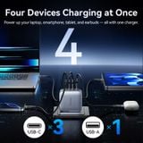  Bộ Sạc Nhanh Kèm Cáp VENTION GaNDash Series 100W FET (3C + A, GaN V Technology, With C to C 1m Cable) 
