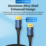  Cáp DisplayPort VENTION HCE (8K@60Hz, Cotton Braided, Aluminum Alloy Type) 