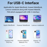  Cáp chuyển đổi USB-C to cổng mạng LAN Gigabit Ethernet VENTION CFNHB (1Gbps, Aluminum Alloy Type) 
