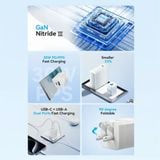  Bộ Sạc Nhanh C+A Kèm Cáp C to C VENTION FEQ 30W (GaN Charger) 