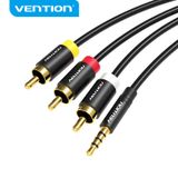  Dây cáp âm thanh chất lượng cao AUX 3.5mm to 3RCA VENTION VAB-R07-B150 (1.5M) 