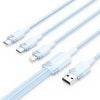  Vention USB 2.0 A Male to 3-in-1 USB-C & Lightning & Micro-B Male 3A Cable Aluminum Alloy Type 