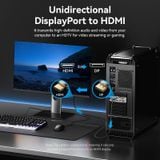  Cáp chuyển DisplayPort sang HDMI Vention Support 8K@60Hz/4K@144Hz/4K@120Hz - HFP (DisplayPort 1.4 Male to HDMI 2.1 Male, 4K/8K/ 3D Support) 