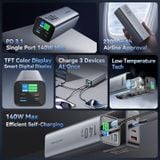  Pin sạc dự phòng công suất cao Vention 27000mAh Power Bank 140W - FHV ( cho Laptop/ Tablet/ Smartphone) 