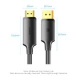  Cáp Chuyển DisplayPort to HDMI 4K VENTION HFO (4K@30Hz / 2K@60Hz, 3D video, Latch-free Design, 1m) 