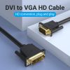  DVI(24+5) to VGA Cable for Computer Laptop TV displayer 