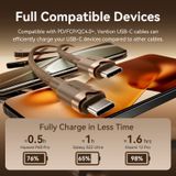  Vention USB 2.0 Type-C Male to Type-C Male 3A Cable Gold Aluminum Alloy Type 