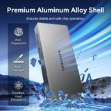  HUB Chuyển Đổi Đa Năng 11-in-1 VENTION TPW (Type-C to RJ45 1Gbps + 1*TF/SD + 1*USB-C Host + 1*Type-C PD100W + 1*USB-C/1*HDMI2 4K@60Hz + USB-A 3.2 Gen2 10Gbps + 2*Type-C 3.2 Gen2 10Gbps + DP or HDMI1 4K@60Hz, DisplayLink, Compatible with Windows/MacOS) 