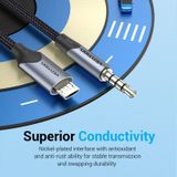  Jack Chuyển Âm Thanh Micro USB to 3.5mm VENTION BDG (Hi-Fi) 