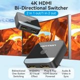  Bộ chuyển đổi 2-Port HDMI Bi-Direction 4K VENTION AKO (2 chiều, 2in - 1out / 1in - 2out, 4K@60Hz) 