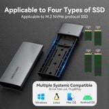  Box Đựng Ổ Cứng M.2 NVMe SSD Enclosure USB-C 3.1 Gen2 VENTION KPG (10Gbps) 