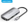  HUB chuyển đa năng Vention USB-C to HDMI/VGA/USB 3.0/PD Docking Station - TOA (PD100W, HDMI+VGA, USB3.0) 