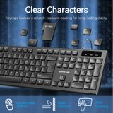  Vention USB Wired Full-Sized Keyboard and Mouse Combo Black Slim Type - US English Layout 